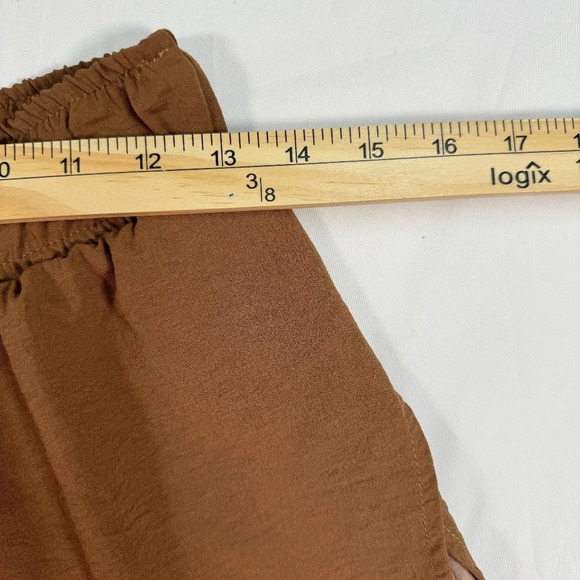 As Revival Pull On Shorts Womens Size Medium Brown Double Layer - Picture 5 of 6